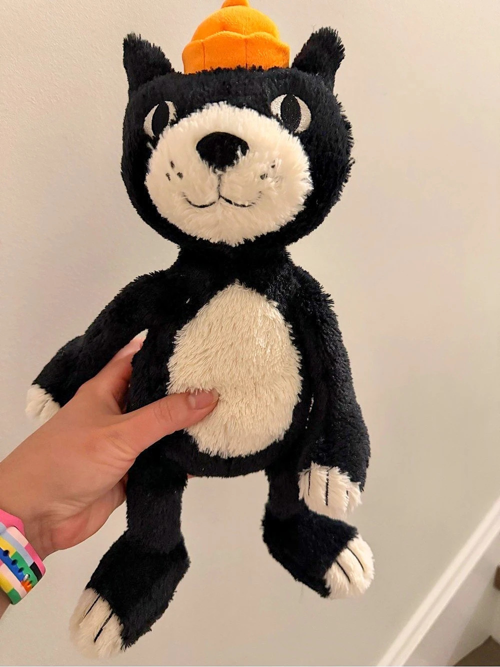 Jellycat Jack Original Black & White Cat Plush Toy